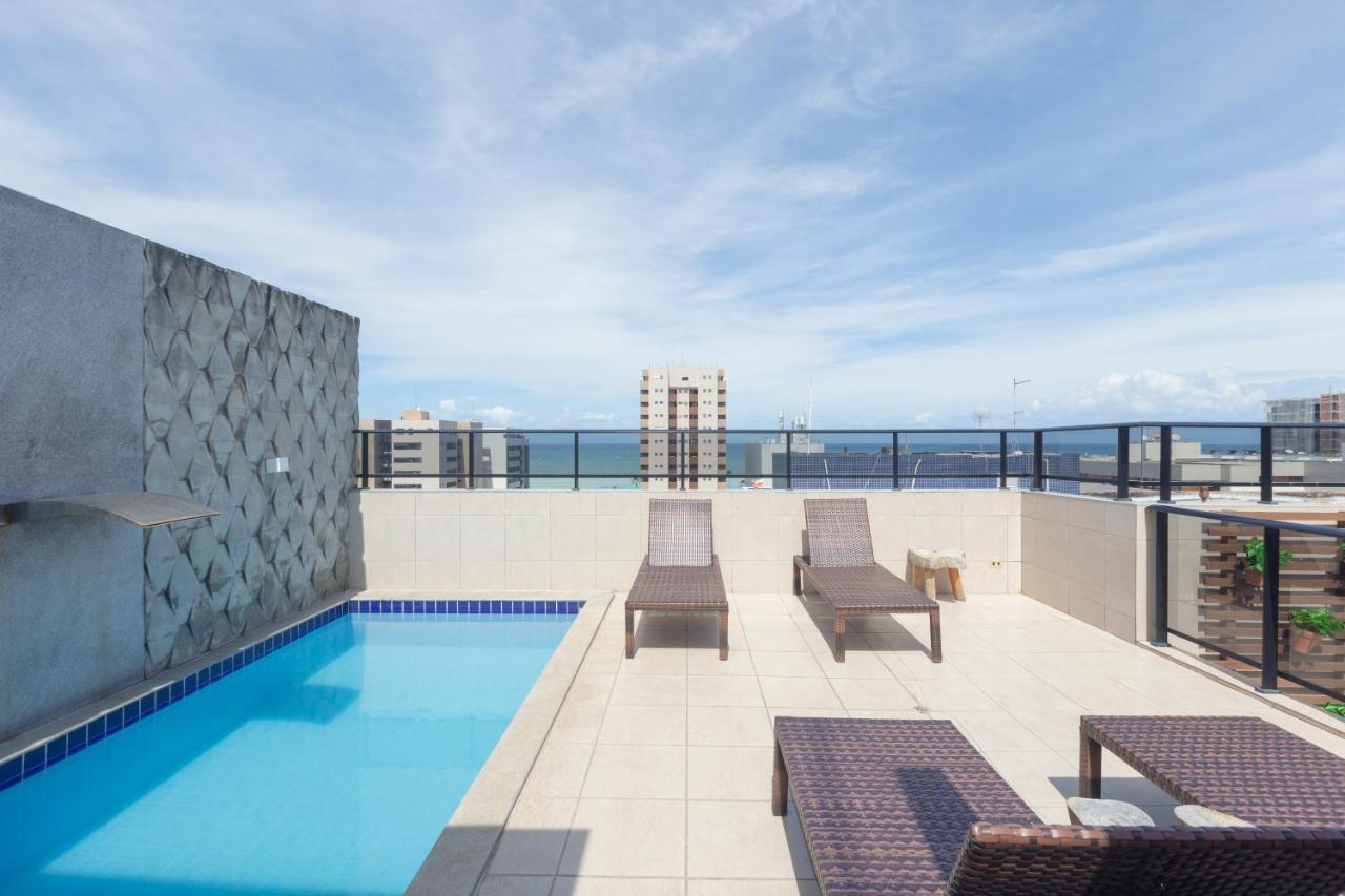 דירות Maceió Flat Quarto E Sala C/ Vista Mar Espetacular מראה חיצוני תמונה